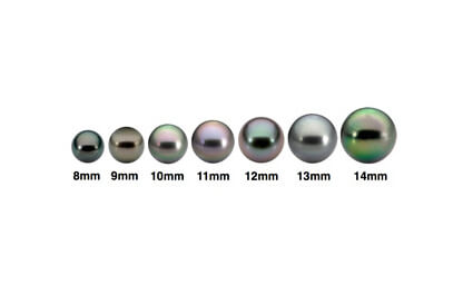 Différentes tailles perles